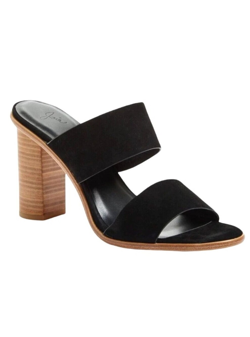 Joie Banner black double strap heeled sandals 39 9
